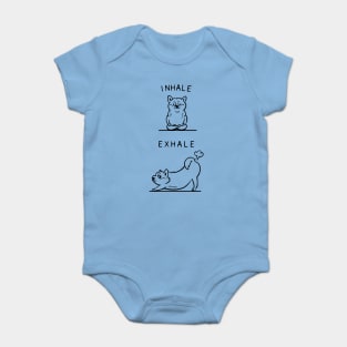 Inhale Exhale Shiba Inu Baby Bodysuit